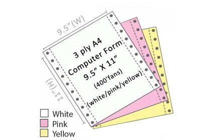 Twin Star A4 NCR Computer Form 3 ply Twin Star A4 NCR Computer Form 3 ply