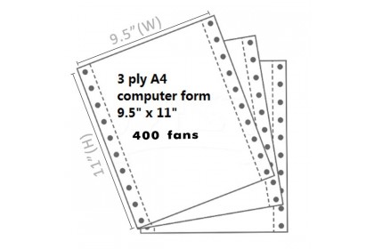 Twin Star A4 NCR Computer Form 3 ply Twin Star A4 NCR Computer Form 3 ply