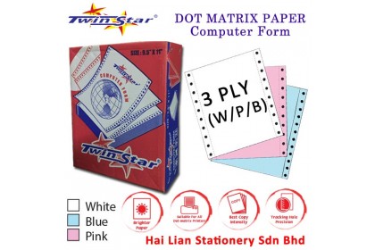 Twin Star A4 NCR Computer Form 3 ply Twin Star A4 NCR Computer Form 3 ply