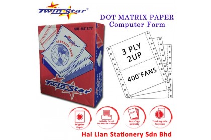 Twin Star A4 NCR Computer Form 3 ply Twin Star A4 NCR Computer Form 3 ply