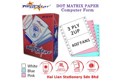 Twin Star A4 NCR Computer Form 3 ply Twin Star A4 NCR Computer Form 3 ply