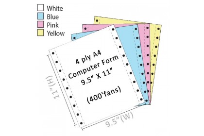 Twin Star A4 NCR Computer Form 4 Ply Twin Star A4 NCR Computer Form 4 Ply