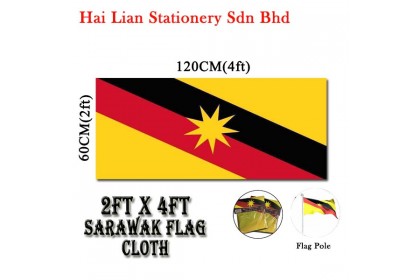 2' X 4' Malaysia / Sarawak Flag 2' X 4' Malaysia / Sarawak Flag
