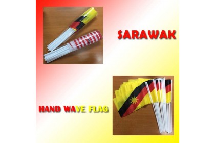 Malaysia / Sarawak Hand Wave Flag
