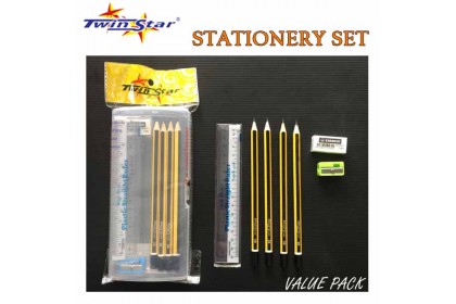 Twin Star Stationery Set Value Pack