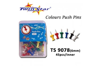 Twin Star Color Paper Clips/Pins/Map Pins Twin Star Color Paper Clips/Pins/Map Pins