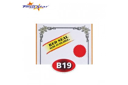 TS 3009 Twin Star Hot Stamping Certificate Gold Border Card (With Red Seal /Right Side)