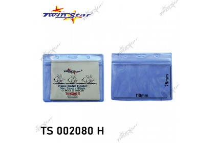 Twin Star Name Badge Holder 75mm x 110mm (Resealable Zipper) Twin Star Name Badge Holder 75mm x 110mm (Resealable Zipper)