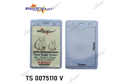 Twin Star Name Badge Holder 75mm x 110mm Twin Star Name Badge Holder 75mm x 110mm